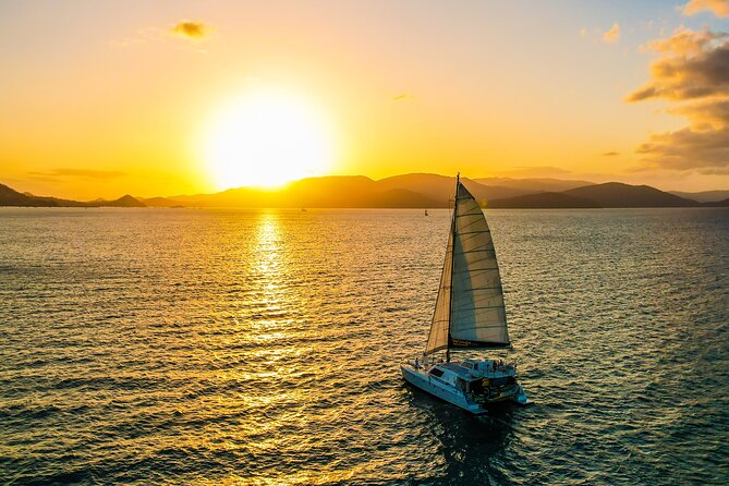 NEW SUNSET TOUR-Airlie Beach Sunset Sail in Style- BYO drinks - Watching the Whitsunday Islands at sunset