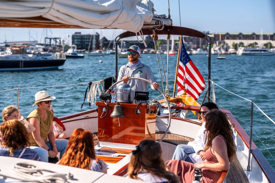 Newport: Day Sailing and Sightseeing Boat Tour on a Schooner - Boarding at Bannister’s Wharf