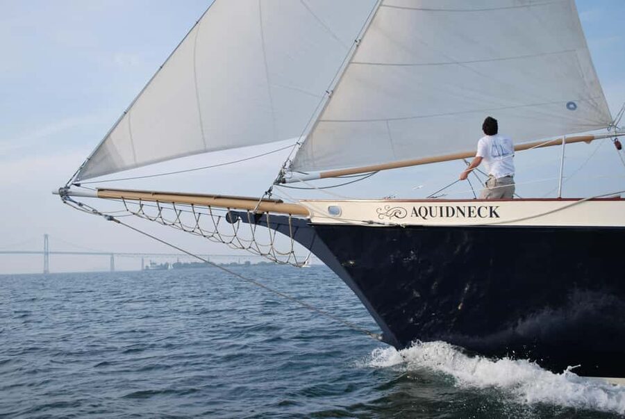 Newport: Morning Mimosa Sail aboard Schooner Aquidneck - Setting out from Bowen’s Wharf