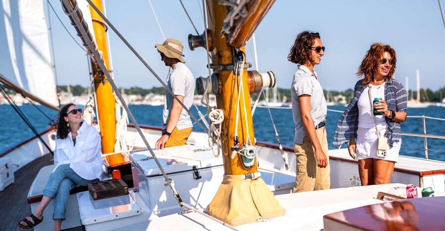 Newport: Sunset Sail on Schooner Madeleine - What the 90-Minute Route Shows You