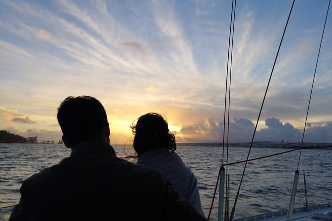 Night Sailing - MOONLIGHT Boat Tour -Exclusive Lisbon City Lights - The Christ the King Statue Across the River