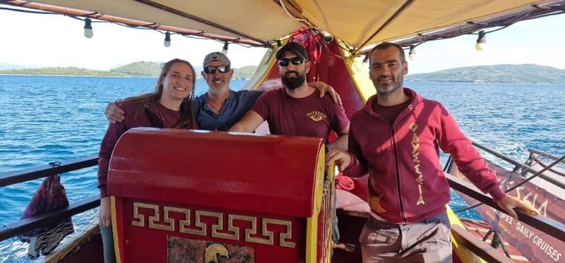 Nydri: Sailing Through History. Daily Cruise with Beach BBQ - The crew and the pace of the day