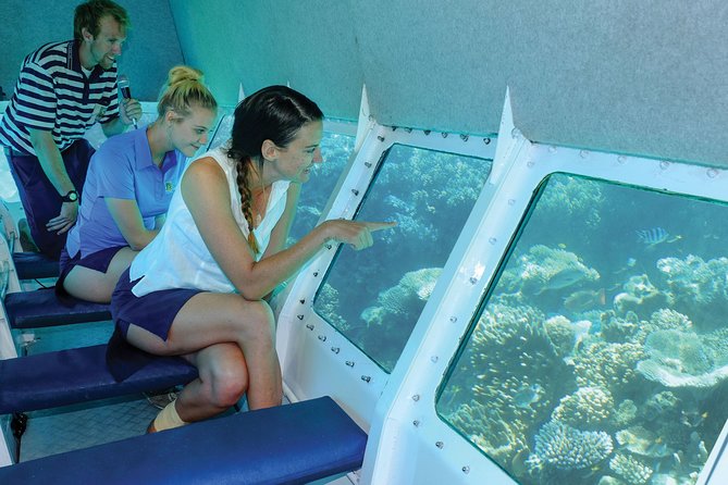 Ocean Spirit Sail to Michaelmas Cay Snorkel or Dive, from Cairns - The semi-submersible offers a dry view of the reef