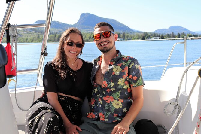 Okanagan Lake Sailing Tour from Penticton & Naramata BC - Sun-Oka Beach and time in the water