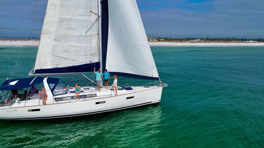Panama City Beach: Sunset Sail on the Daydreams Sailboat - Grand Lagoon sets the tone