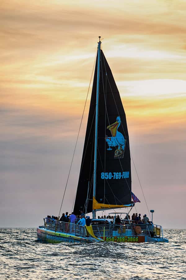 Panama City Beach: Sunset Sail on the Privateer Catamaran - The sunset is the main event