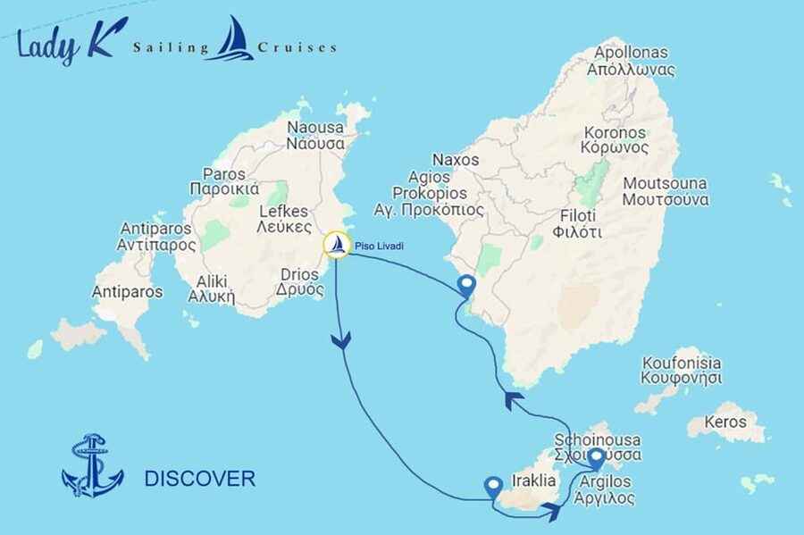 Paros: Iraklia, Schinoussa, & Naxos Sailing Tour with Lunch - Leaving Piso Livadi for a full day at sea