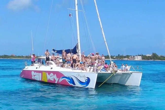 Party On Sailing Cruise to Isla Mujeres from Cancun - Boarding at Lobster Beach in Cancun