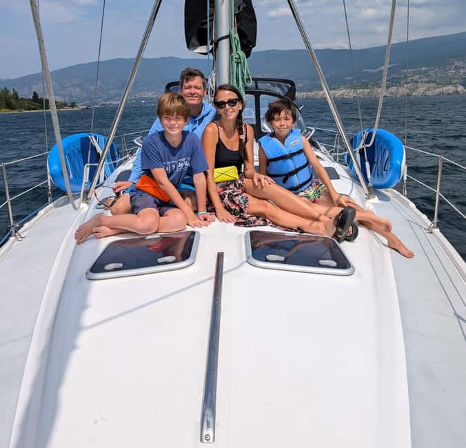 Penticton Okanagan Lake: Sailing Tour - Taking the helm with Dan and Robyn