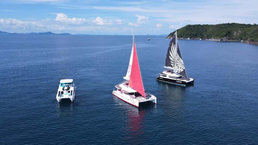 Phuket: Racha and Coral Island Sailing Day Trip by Miss.Red - Afternoon tea, fishing, and a relaxed return