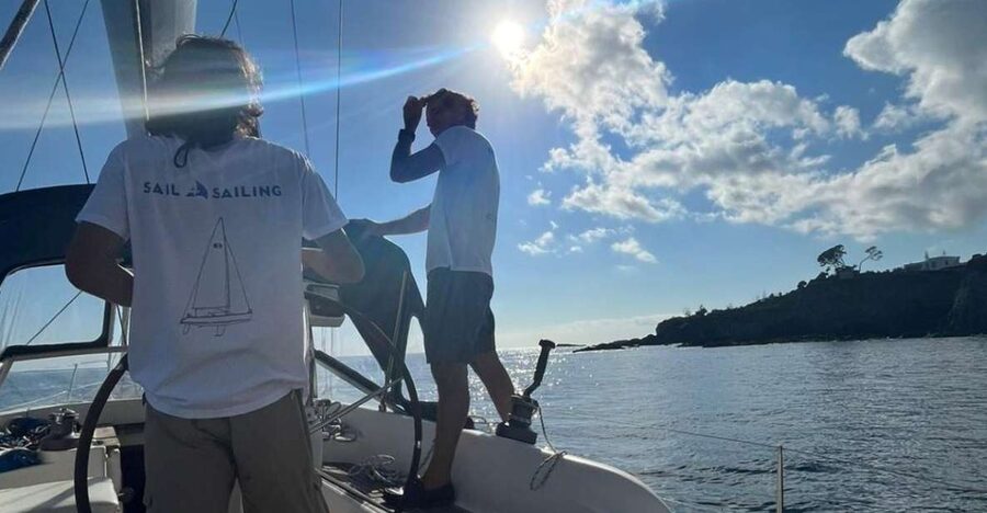 Ponta Delgada: Private Sailboat Cruise with Drinks & Snacks - Caloura’s best use: swim, snorkel, or do nothing