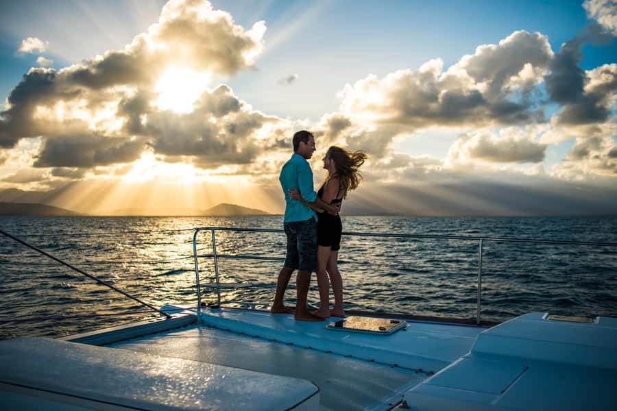 Port Douglas: Sunset Sailing Cruise on Luxury Catamaran - Sailing toward the Daintree coastline
