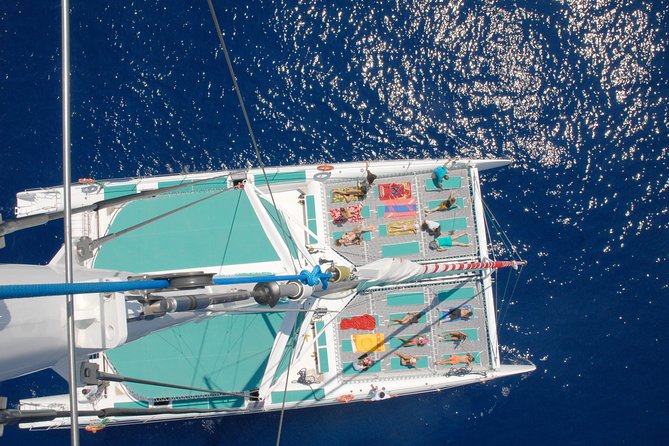 Portimao: Benagil Caves & Coastline - Catamaran - Swimming, paddle boards, and the open-water stop