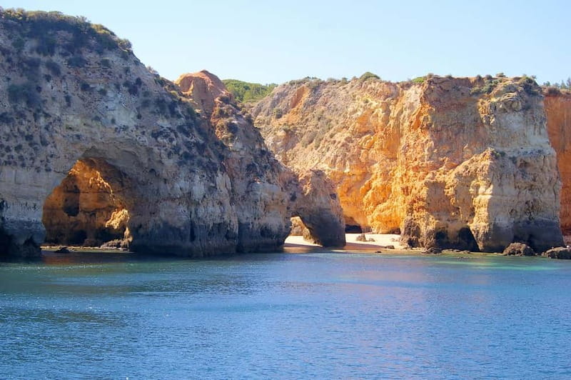 Portimão: Boat Trip by Sailing Boat to Lagos Cape Caves - Passing Alvor and the river mouth