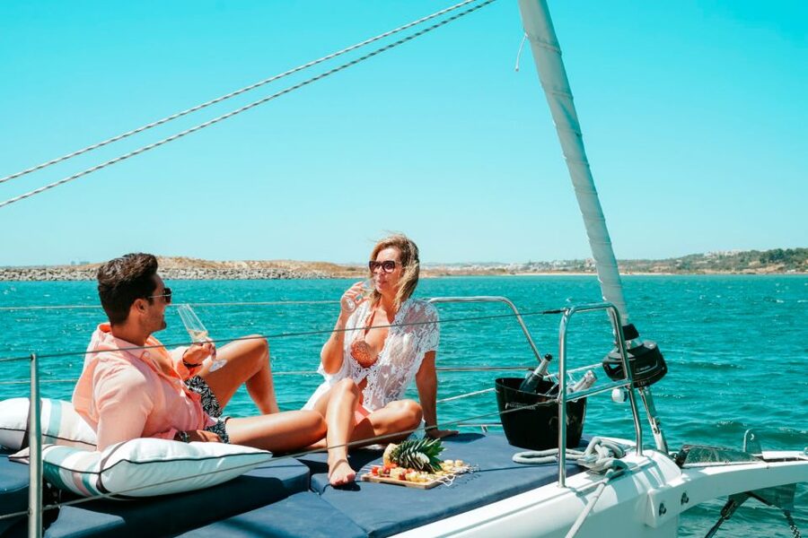 Portimao: Sunrise Luxury Sail-Yacht Cruise - Swimming, Dolphins, and Optional Water Toys