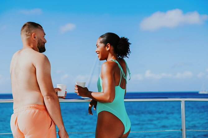 Premium Morning Snorkel Sail with Champagne Brunch - First snorkeling stop: an easy start in clear water