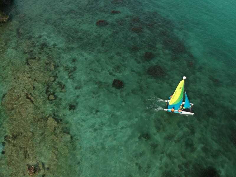 Private Hobie Cat Sailing Tour - Setting out from Carmelita Lagoon Club