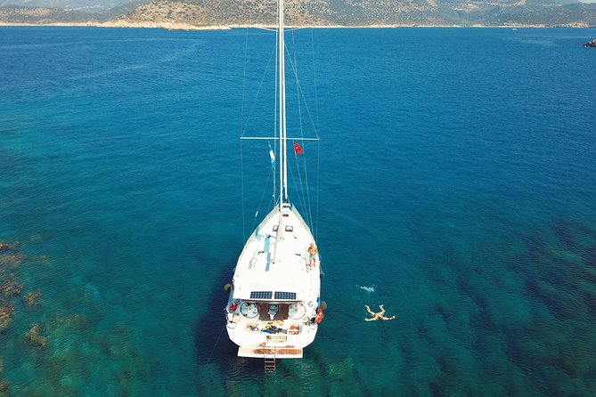 Private Kekova Sailing Day Tours from Kas Marina - Aquarium Bay: swimming while lunch is prepared