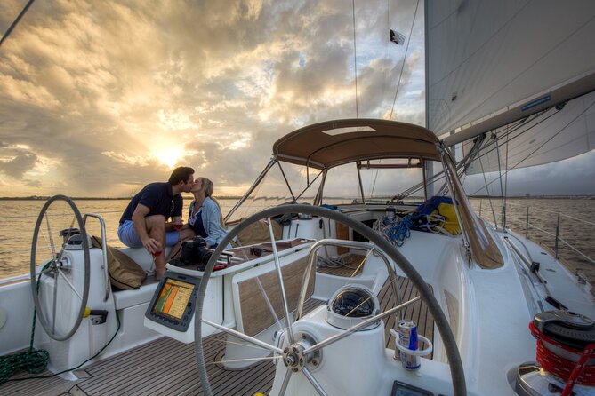 Private Luxury Sunset Sail on the 50ft Sailing Yacht Fate BYOB - Why a private sail works so well in Charleston