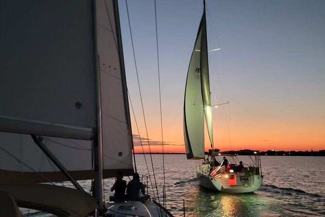 Private Luxury Sunset Sail on the 50ft Sailing Yacht Fate BYOB - Sailing beneath the Ravenel Bridge