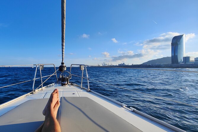 Private Sailboat Barcelona up to 11pax w/Premium Boat & Aperitifs - Swimming, inflatables, and paddle surf