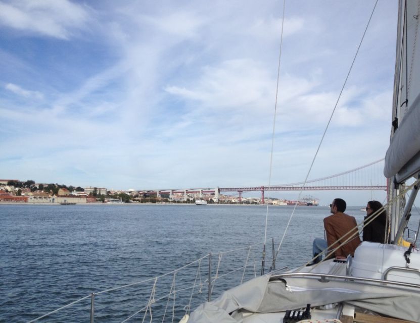 Private Sailing Boat Tour Lisbon with a drink: 2 to 8 Hours - Leaving Belém beside the Monument to the Discoveries