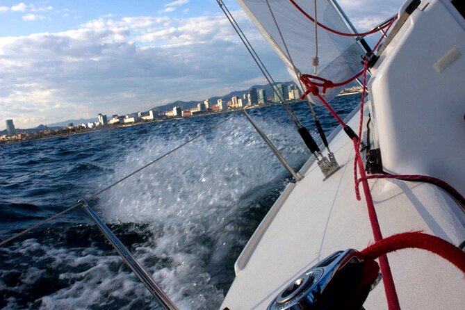 Private Sailing Trip with a Bottle of Cava in Barcelona - Barcelona’s skyline from offshore
