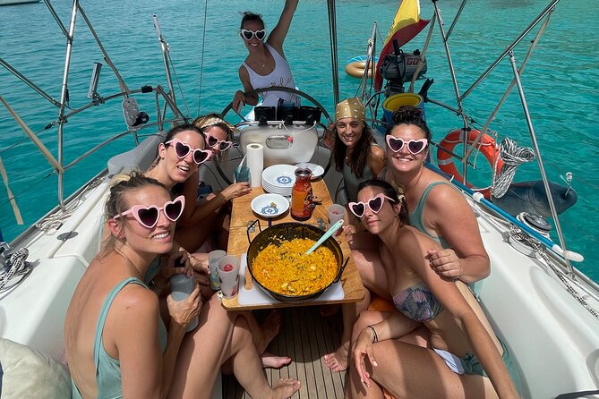 Private sailing with Paella and Tapas in Palma - Swimming, snorkeling, and paddleboarding near a cove