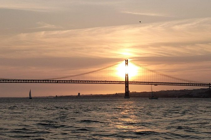 Private Sunset Sailboat Experience in Lisbon - Cristo Rei across the water