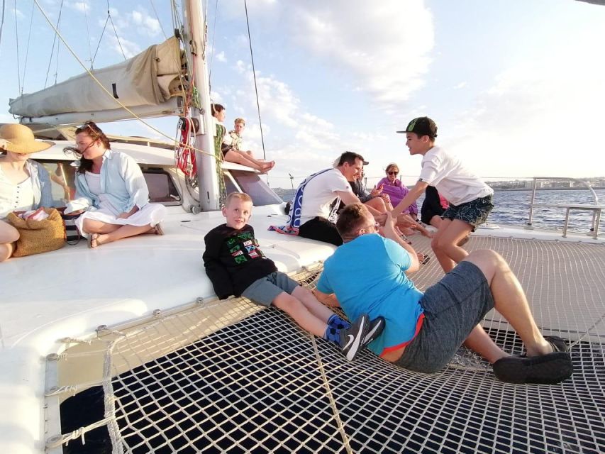 Rhodes: Sailing Catamaran Day Cruise with food and drinks - Sailing to Afandou for lunch