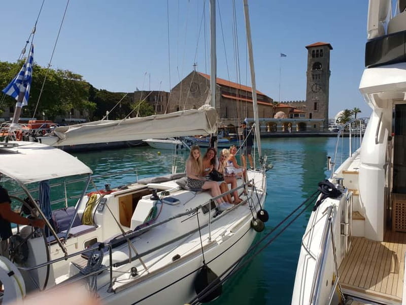 Rhodes: Sailing Yacht Cruise with Food & Drinks (SmallGroup) - Where Traganou Bay fits in