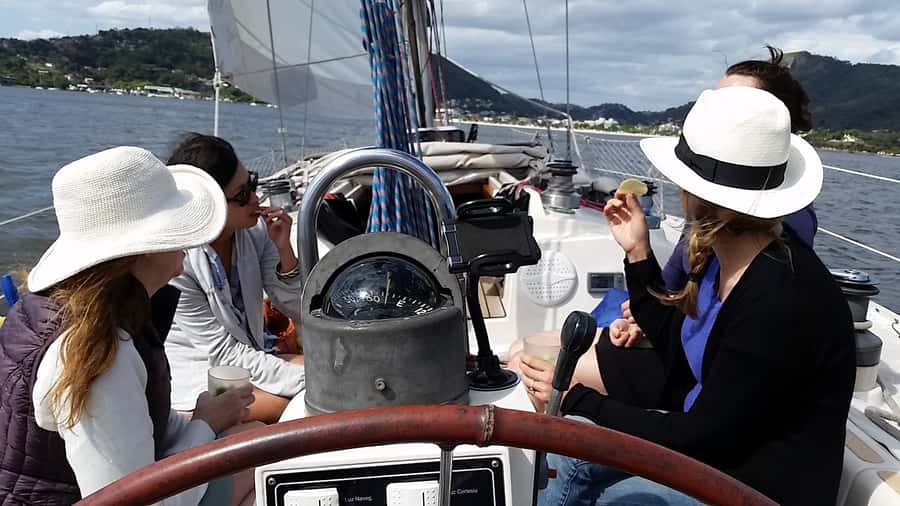 Rio de Janeiro: Guanabara Bay Sunset Sailing Tour & Drinks - The swim stop and what to bring