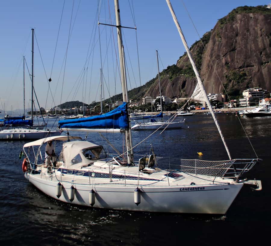 Rio de Janeiro: Wake Up and Sail - Fiscal Island, the airport, and Villegagnon Island