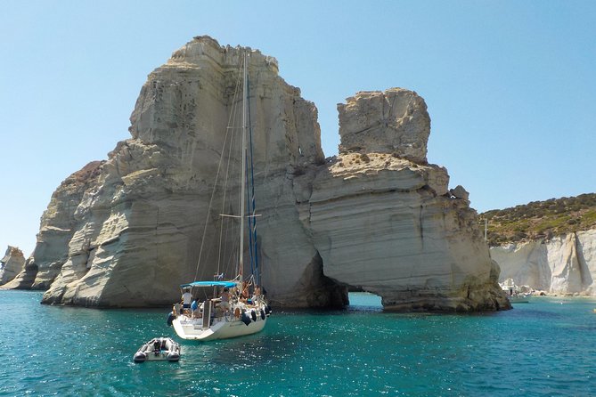 Round of Milos and Poliegos Sailing boat snorkelling cruise - Klima and the strange Seagull Islands