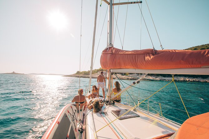 Sail and escape to Pakleni islands | Half day sailing on a modern 36ft yacht - Sailing out from Hvar Riva