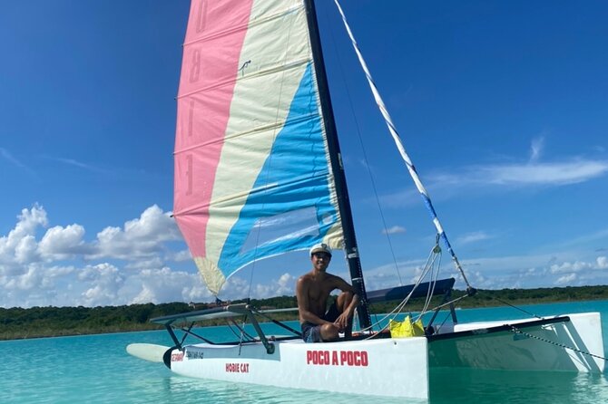 Sail away! Hobie Cat Tour Bacalar - The Pirate Channel: history, water, and the first big view