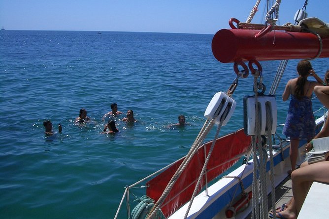 Sail, Swim & Tapas - The small boat through the caves