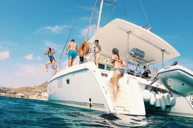 Sail the Athenian Coastline on a Catamaran with Meal & Wine - The second stop at Vouliagmeni Bay