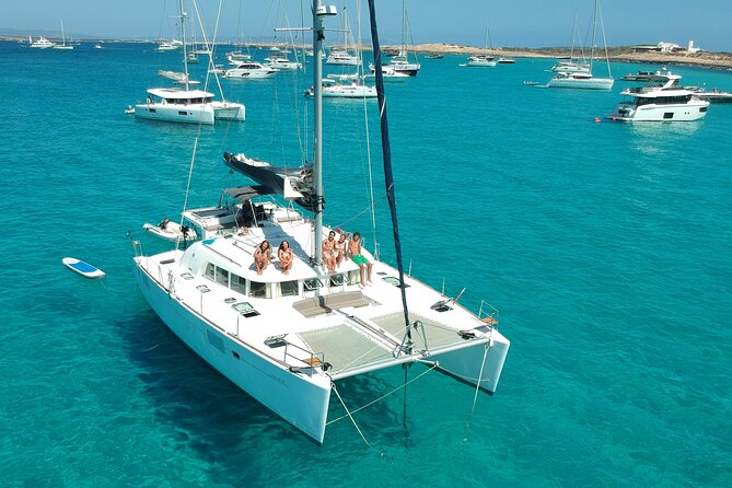 Sail to Formentera with Catamaran Cruise Tour - Sailing south with Toni at the helm