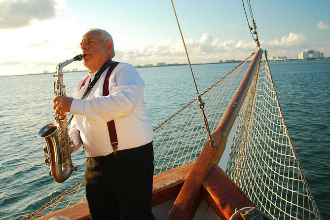 Sail Under Light of the Moon & Enjoy a Romantic Dinner in Spanish Galleon - Saxophone, trova, and the mood after sunset