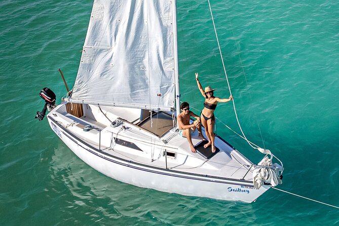 Sailboat tour across the seven colors lagoon in Bacalar - The Pirate Channel and Bacalar’s old route