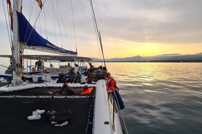 Sailing catamaran at Sunset of 2 hours Duration - Leaving Marina Cambrils at 7:00 p.m.