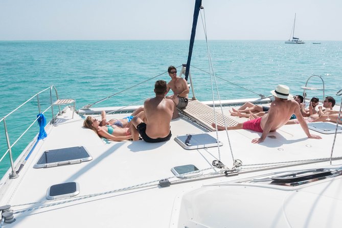 Sailing Catamaran Cruises - The seafood barbecue served on board
