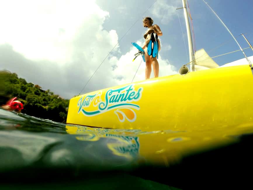 Sailing catamaran in La Baie des Saintes - What the $88 price really buys you