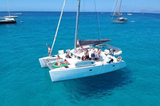 Sailing Catamaran Trip to Formentera from Ibiza - A final beach stop in northern Formentera
