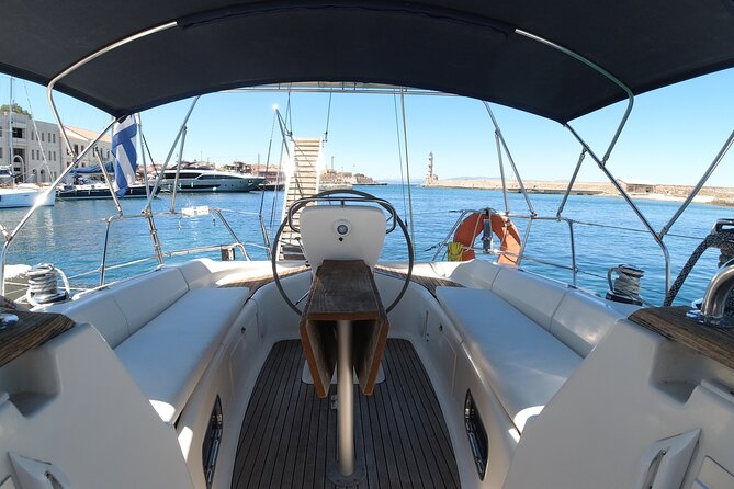 Sailing Cruises Chania - Watching for KRI KRI goats near Maherida Beach