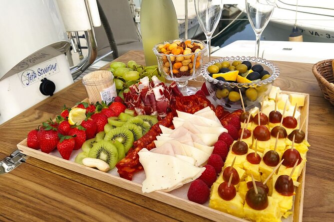 Sailing Day Trip in Ibiza, 7 guests - Cava, beer, and a proper Spanish snack spread