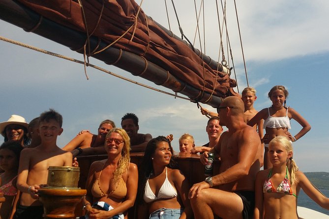 Sailing day trip on Tall Ship Andrea Jensen with Lunch and Wine - A secluded bay for swimming and snorkeling