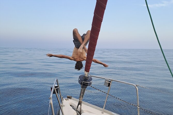 Sailing Experience in Barcelona with local captain - The offshore swim stop