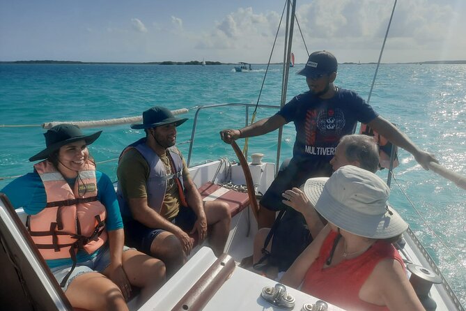 Sailing Tour around the Bacalar Lagoon - The Abandonado Hotel Stop